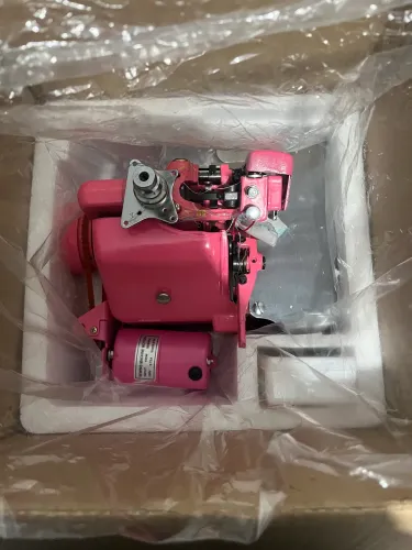 Máquina de Costura Nova Overlock Rosa na caixa com nota fiscal + Led