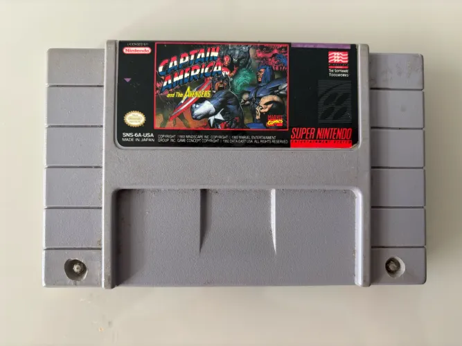 Fita Capitão América Super Nintendo