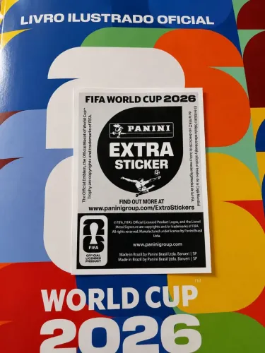 Extra Sticker Cristiano Ronaldo + Lamine Yamal + Vozinha - Figurinhas Panini Copa 2026