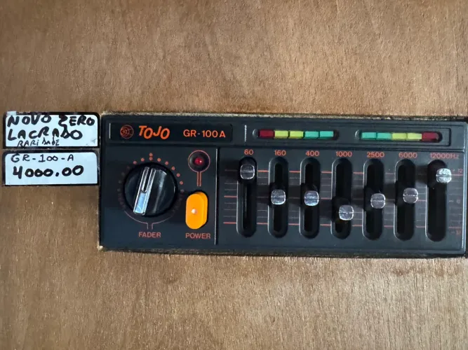 Equalizador e amplificador tojo gr-100a novo zero na embalagem na promoção 