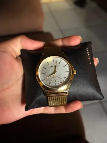 Relógio marca Condor feminino dourado 