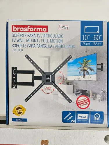 Suporte articulado 4 movimentos para TV de 10 a 60 polegadas