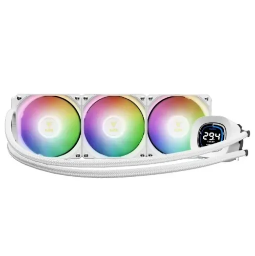 WATER COOLER GAMDIAS AURA GL 360 DIGITAL WH BRANCO NOVO LACRADO!