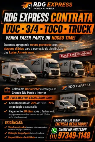 Agrega-se VUC - 3/4 - TOCO -TRUCK