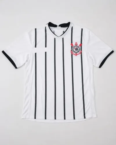 Camisa Corinthians Branca Listrada