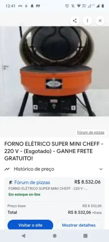 Forno compacto elétrico mini chefe 220volts forno muito bom ótimo estado de conservação