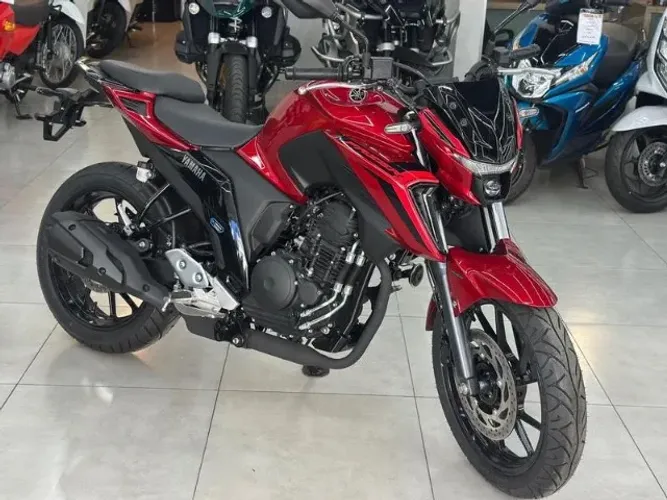 Yamaha FZ25 Fazer 250 Abs Connected 2026 0Km Vermelha - Mepal Motos