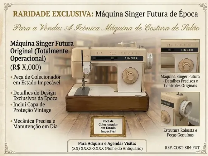 Antiguidades. Vende-se Máquina Singer Original