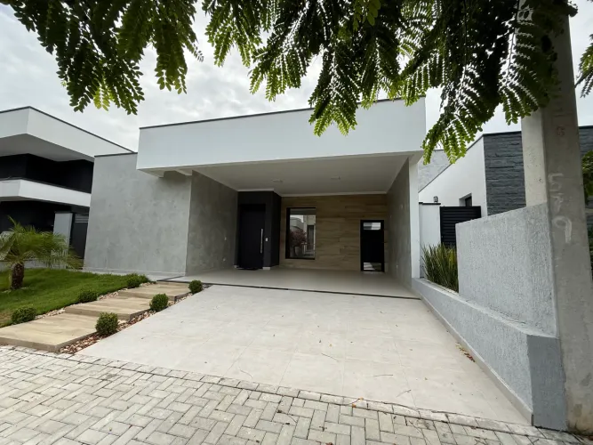 Casa nova com 3 suítes no Condomínio Ouroville