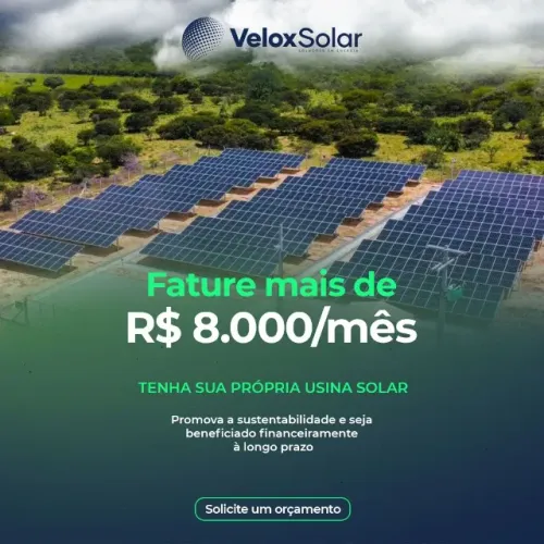 Você pode Lucrar mais de R$ 8.000 por mês investindo em geração de Energia solar!
