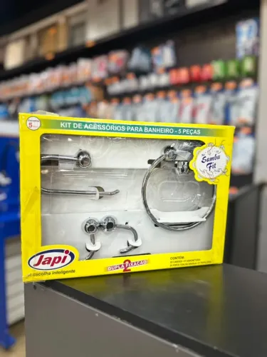 KIT PARA BANHEIRO - JAPI COM 5 PEÇAS 
