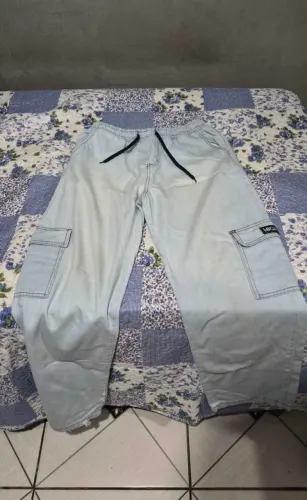Calça cargo azul G