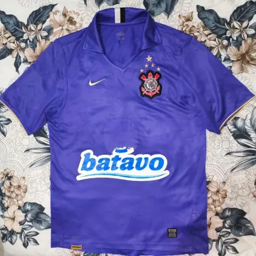 camisa original 2008 corinthians roxa nike tamanho p 2009