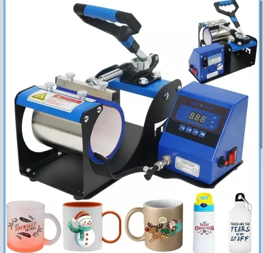 Prensa Térmica de Sublimação em Caneca, Azul | 11oz, 220