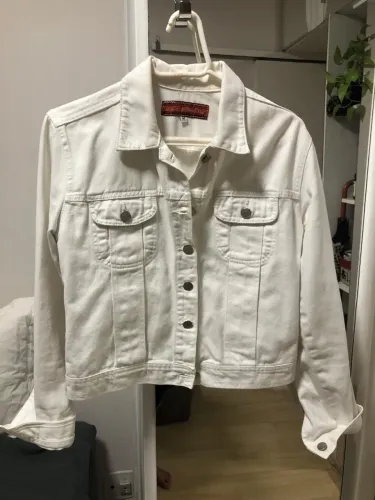 Jaqueta Le Lis Blanc jeans branco tamanho M pequeno