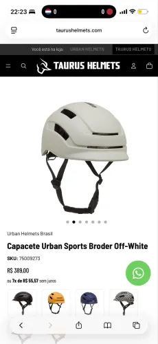 Capacete Urban Sports Broder Off-White