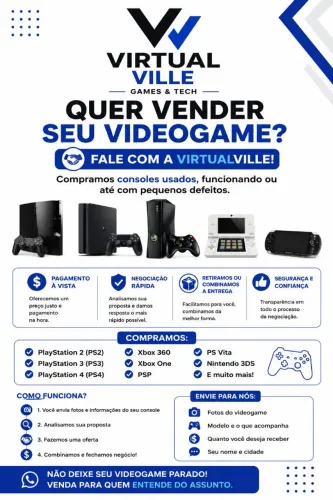 Quer vender seu videogame? Fale conosco!