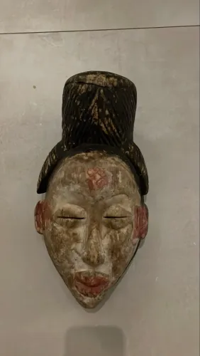Máscara africana autêntica fang