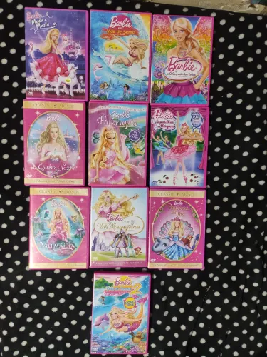 Barbie lote 10 dvds Barbie Desenho