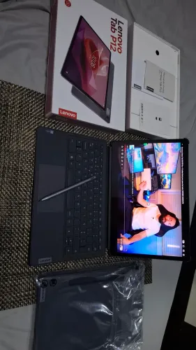 Lenovo Tab P12 128GB | Tela 12,7" 3K | Estado de Novo | Caixa + Acessórios