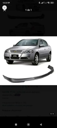Spoiler dianteiro astra 2003-2011