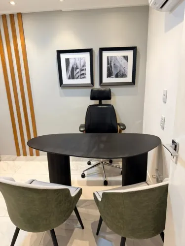 Mesa de escritório organica ébano