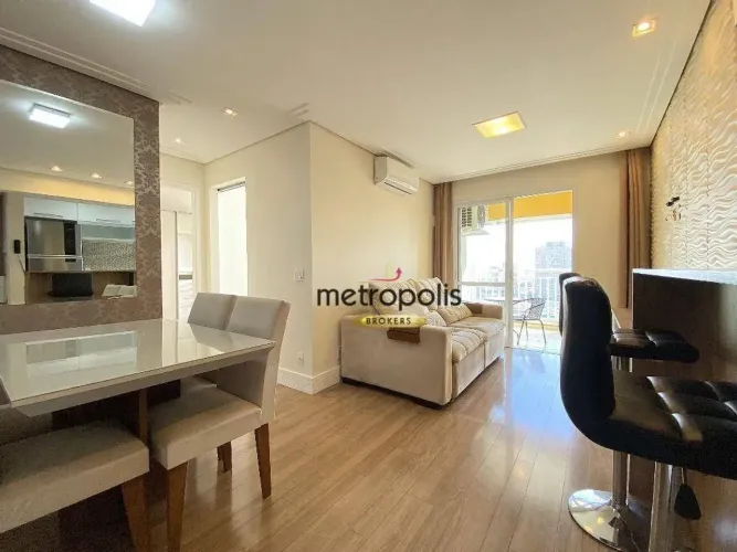 Apartamento com 2 dormitórios para alugar, 69 m² por R$ 5.319,59/mês - Santa Paula - São C