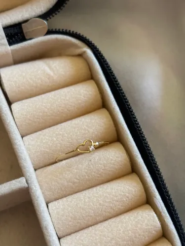 Anel de ouro com pedra 18k