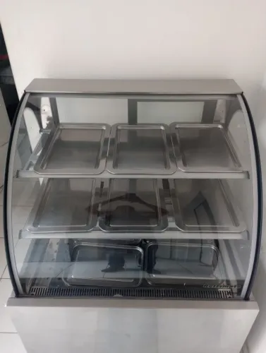 Estufa de salgados luxo grande com aquecedor