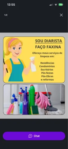 Faxina diaria ou Babá. Agende já