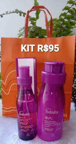 KIT NATURA AMEIXA E FLOR DE BAUNILHA. 