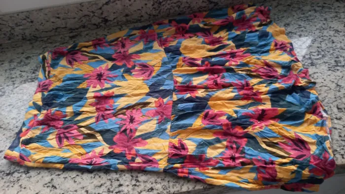 Saia longete estampada tamanho p