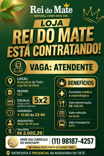 Vaga atendente