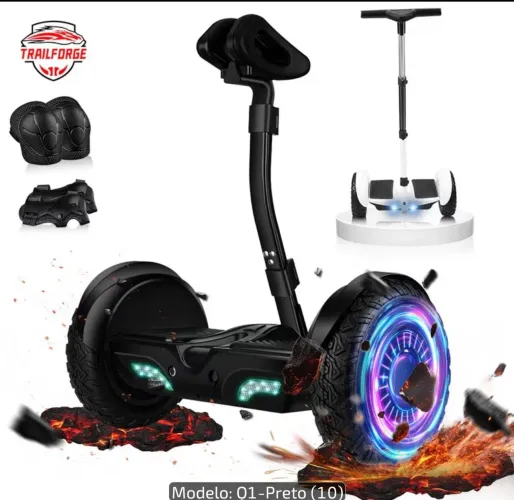 HOVERBOARD  PATINETE ELÉTRICO 8 UNIDADES NA CAIXA PRETO, COM ACESSÓRIOS ACEITO PROPOSTAS.