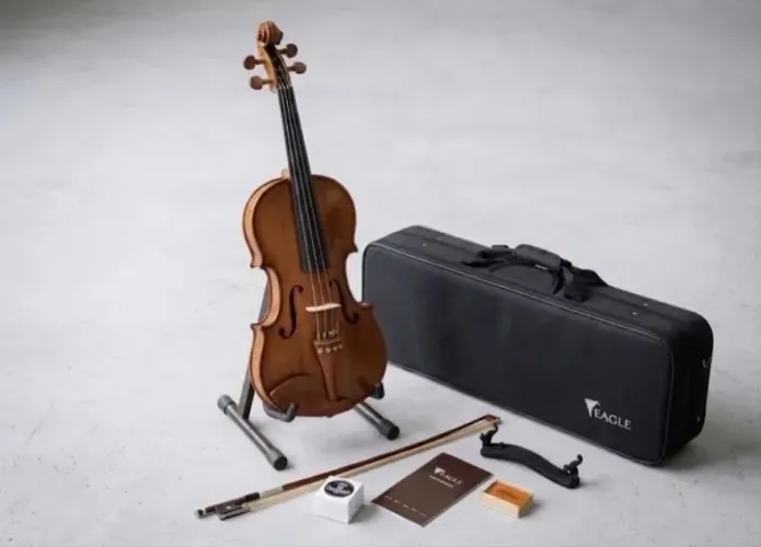 Violino Eagle VE 245 Tamanho 4/4 - Ajustado por Luthier + Completo (Estojo, Arco e Acessór