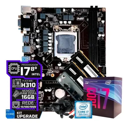 i7 8700 + H310m + 16gb ram ddr4