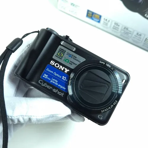 Câmera Digital Cybershot DSC-H55 Lens G - Completa na Caixa Zoom 10x (ENVIO)