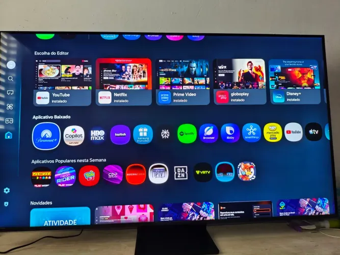 Smart TV Samsung 55 Neo QLED 4K QN70F TOP DE LINHA