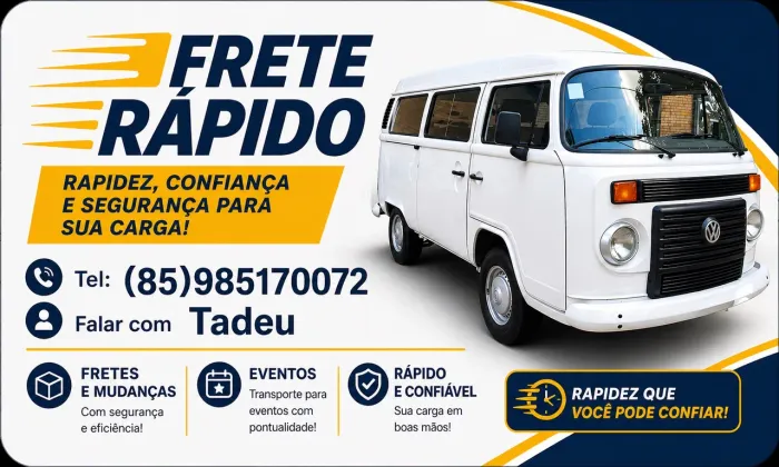 Frete Rápido em Kombi (Me Liga) 