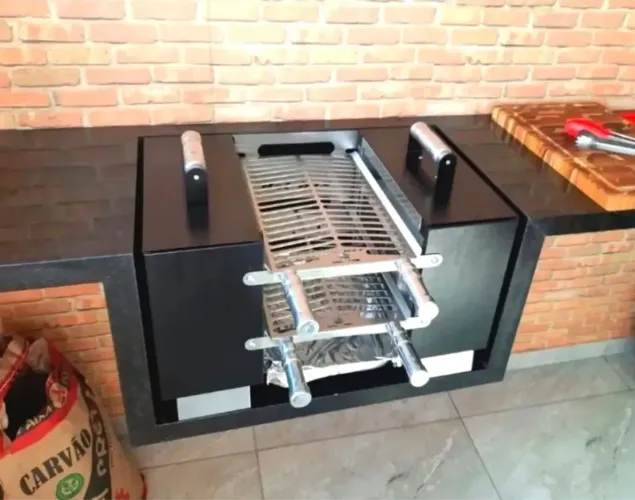 Churrasqueira Sem Fumaça Hot Box Inox Usada Bancada - Casa e Apartamento