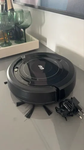 Robô Aspirador de Pó WAP ROBOT W100 - 3 em 1 Varre Aspira e Passa Pano, Sensor Antiqueda