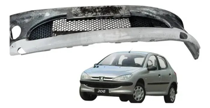 Parachoque Dianteiro Peugeot 206 1.4 2006 2007 2008 Detalhe