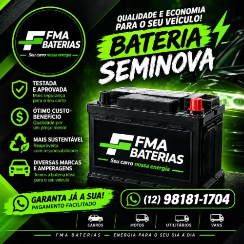 baterias seminovas