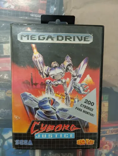 Fita , cartucho, jogo CYBORG JUSTICE original TecToy de Megadrive 