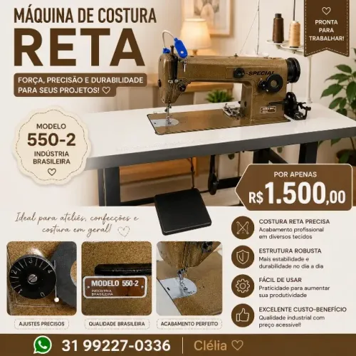 maquina de costura reta
