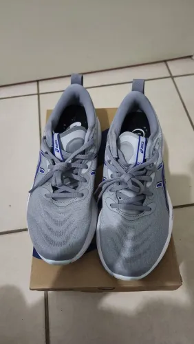 Asics Cumulus 27 Masculino - Cinza+Azul