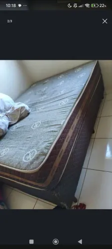 CAMA BOX base e colchão 