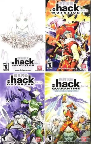 JOGO HACK G.U VOL 1, 2, 3 e 4 PS2 + Capa Pelel Sulfite Tamanho real da capa do DVD.