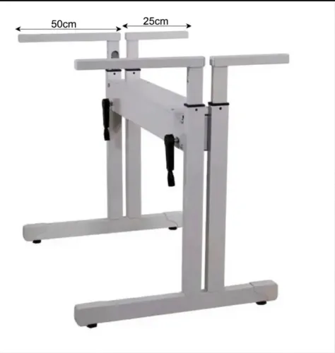 Mesa ergonômica com regulagem de altura para home office