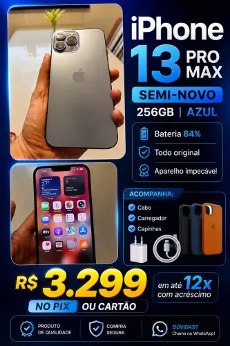 IPHONE 13 PRO MAX SEMINOVO